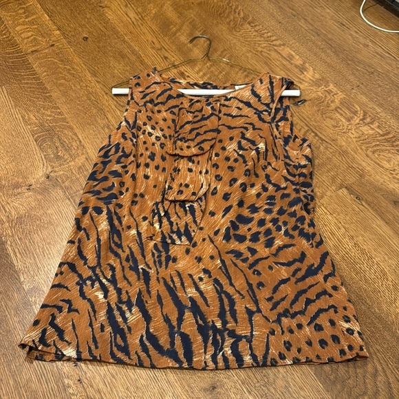 Zenobia Women’s Blouse Brown and Black Size 10 - Picture 1 of 5